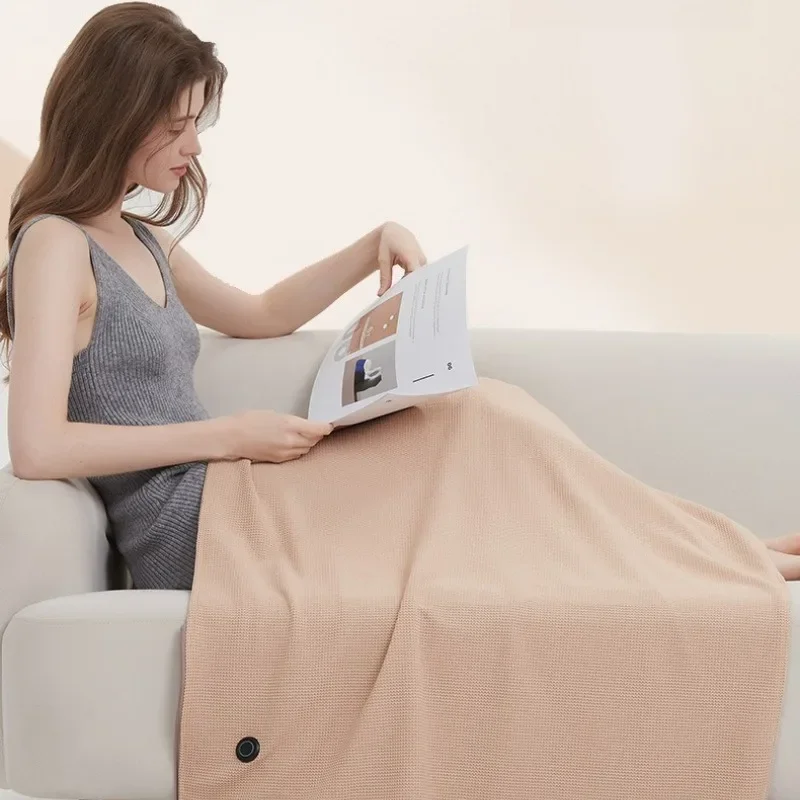 Graphene USB Heated Shawl Throw Blanket Electric Heating Pad Winter Warm Body Cover Leg Heated Blanket for Home Office