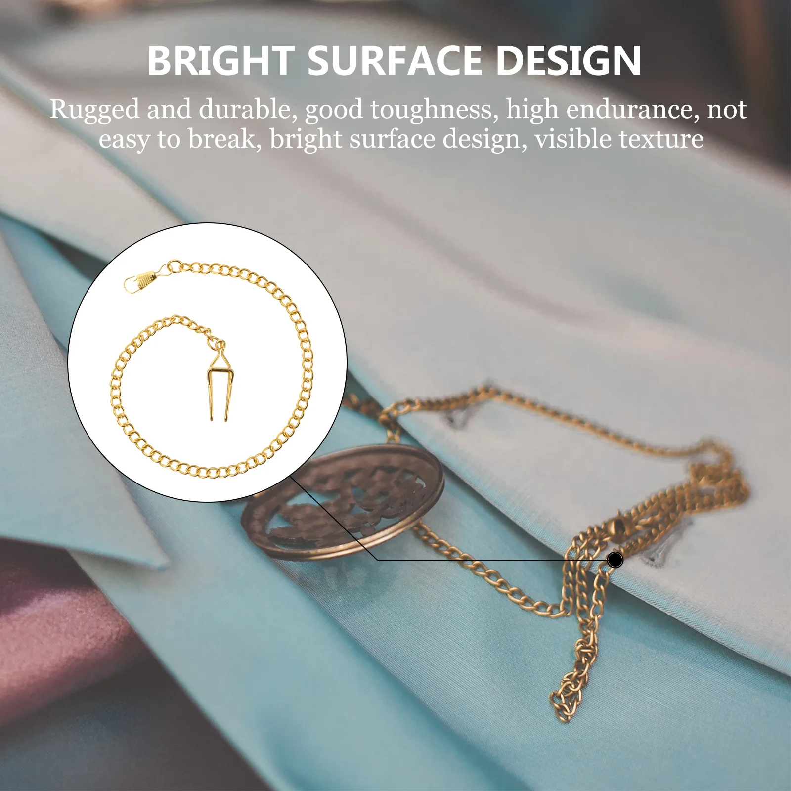 

5Pcs 37Cm Vintage Pocket Watch Chains High-Quality Alloy Lobster Clasp Multifunctional Metal Keychain Gift for Grandfathers