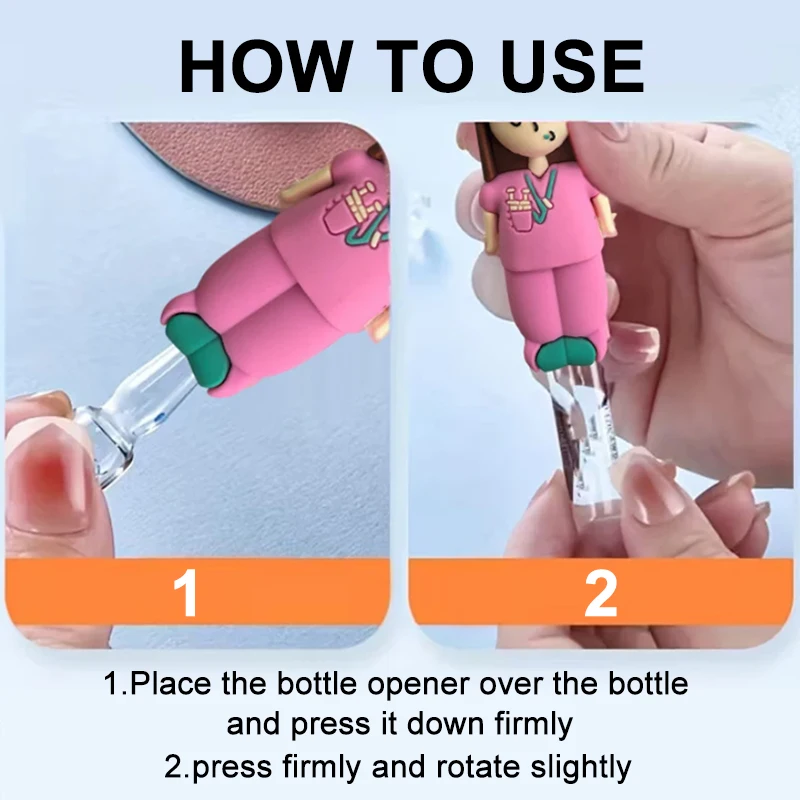 أمبولة فتاحة الزجاجات المفاتيح حقنة على شكل القاطع ممرضة طبيب المعونة الدواء قارورة قواطع أداة ممرضة تذكارية قلادة هدية