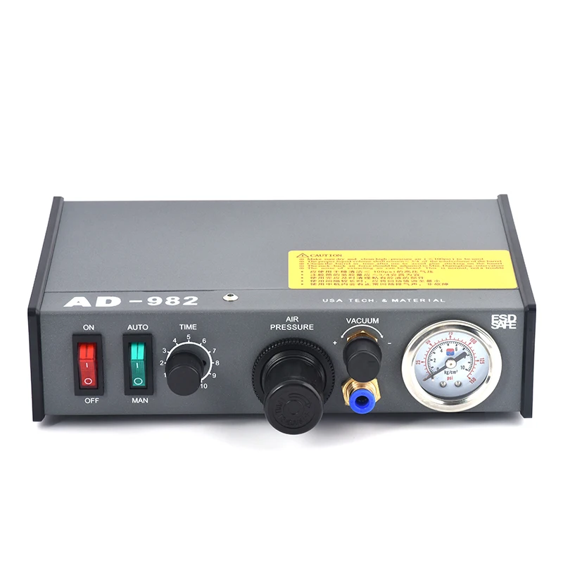 

AD-982 Semi-Automatic Glue Dispenser Machine,Pneumatic Liquid Dispensing Controller ,Manual Pedal Dispenser