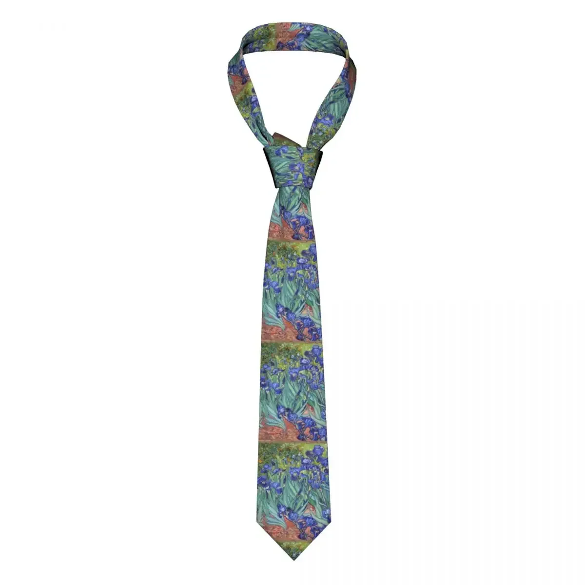 

Formal Irises By Vincent Van Gogh Neck Tie for Party Custom Men Art Flowers Painting Neckties