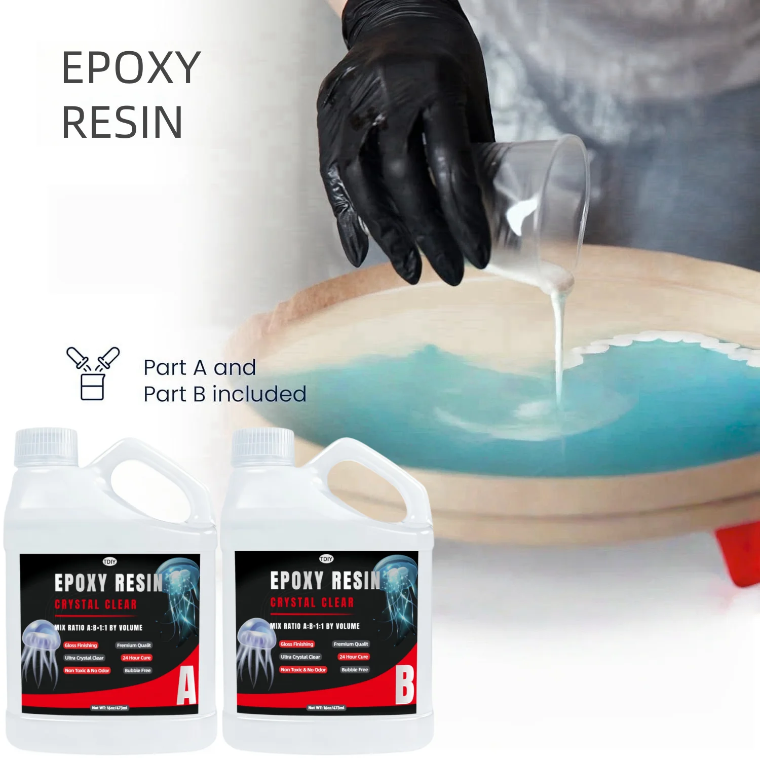 Bubble-Free EPOXY RESIN Set DI - Resin Art Ratio recension och pris