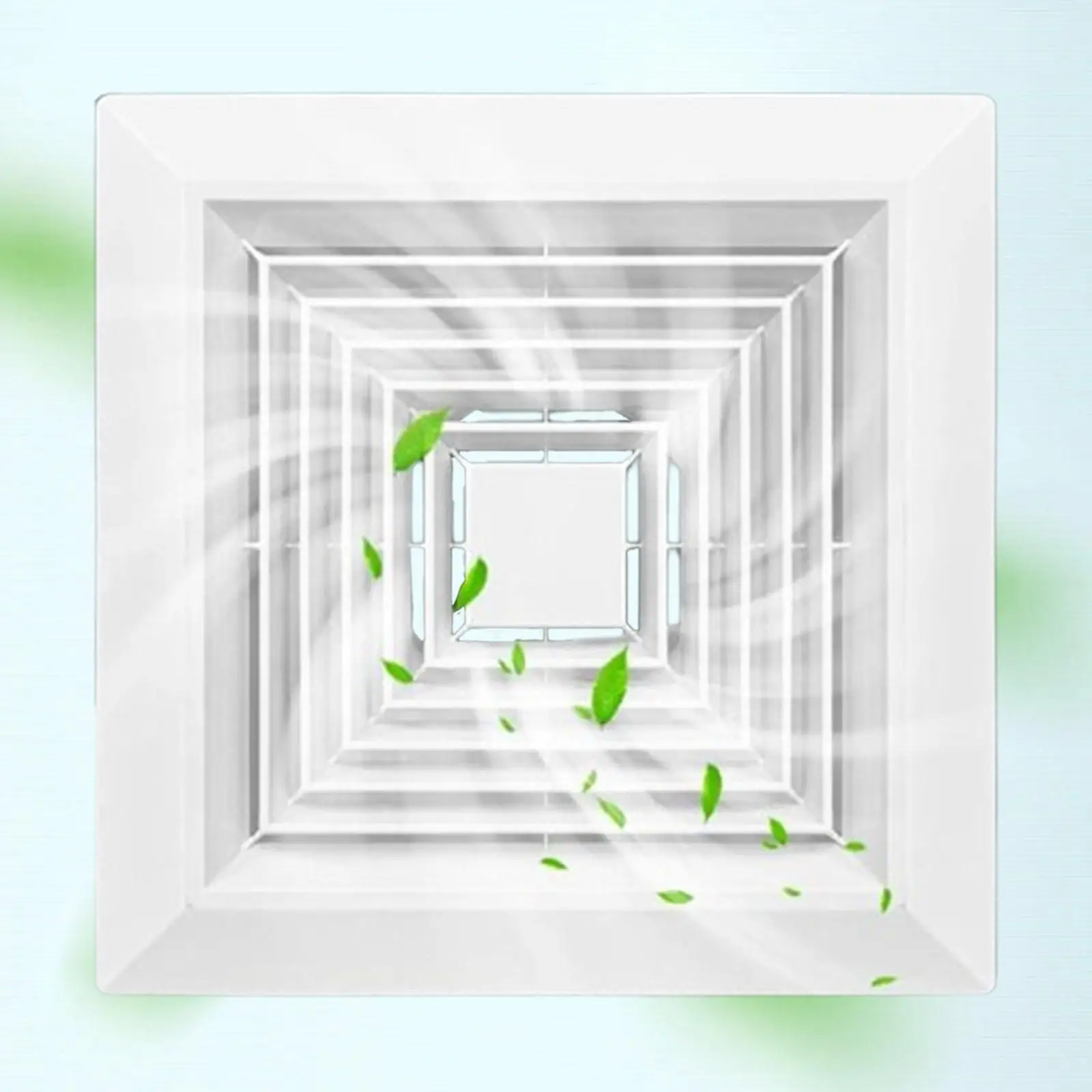 Квадратная крышка вентиляционного отверстия, потолочный воздуховод, вытяжной вентилятор, прочная решетка вытяжного вентилятора для гостиной, офиса, заводов, кухни, ванной комнаты, вентилятор