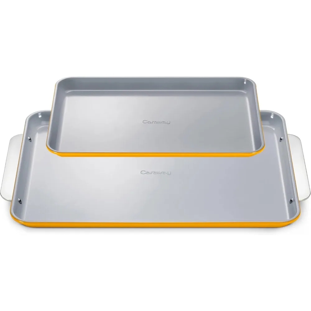 

Керамический лист для выпечки Caraway с антипригарным покрытием Duo — естественное гладкое керамическое покрытие — нетоксичное, без PTFE и PFOA — 18 x 13, большой и 15