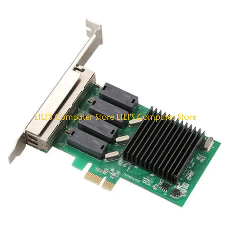 A52B PCIE 2500MBPS 서버 이더넷 네트워크 카드 RTL8111H 4X RJ45 포트 PCI-E 어댑터
