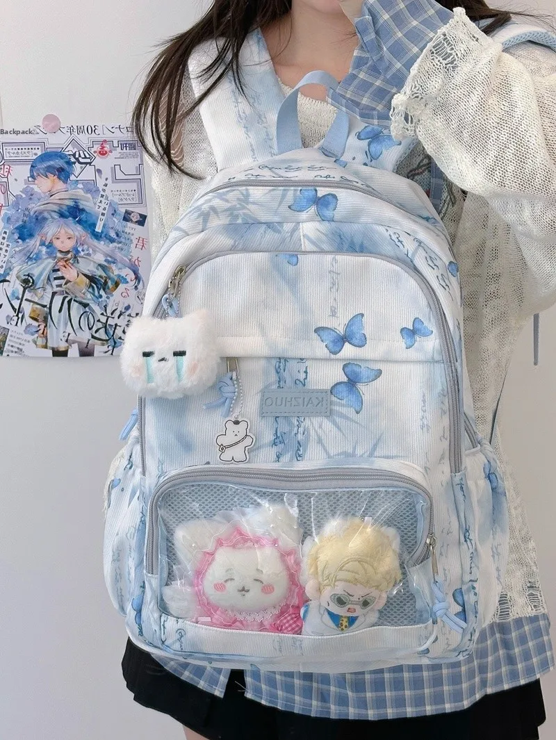 

New 2025 National Sle Pear Pattern Bapa for Junior And High School Girls Waterproof oulder Bag with Cuter Carent