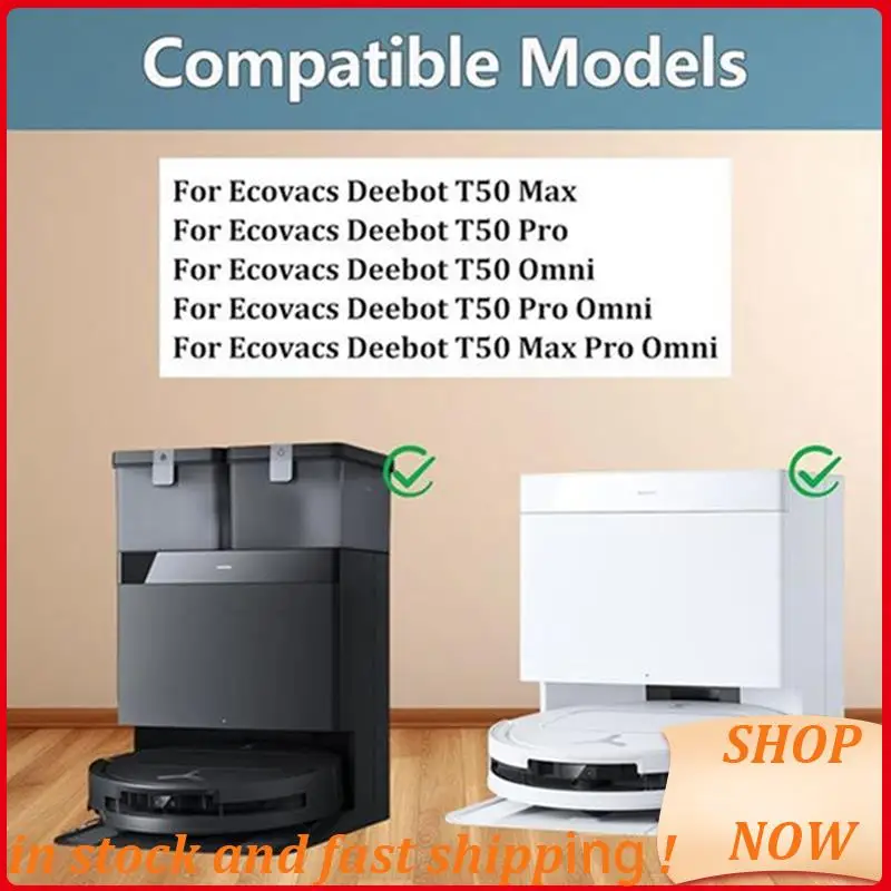 

For Ecovacs Deebot T50 Max/T50 Pro/T50 Omni/T50 Pro Omni/T50 Max Pro Omni Spare Parts Brush Filter Dust Bag Mop HOT!