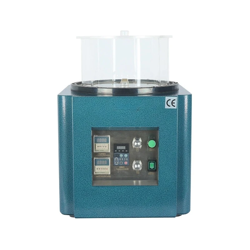 Magnetic Polishing Machine Jewelry Polisher Metal Deburring Cleaning Gypsum Small Grinding & Finishing Machine for Hardware