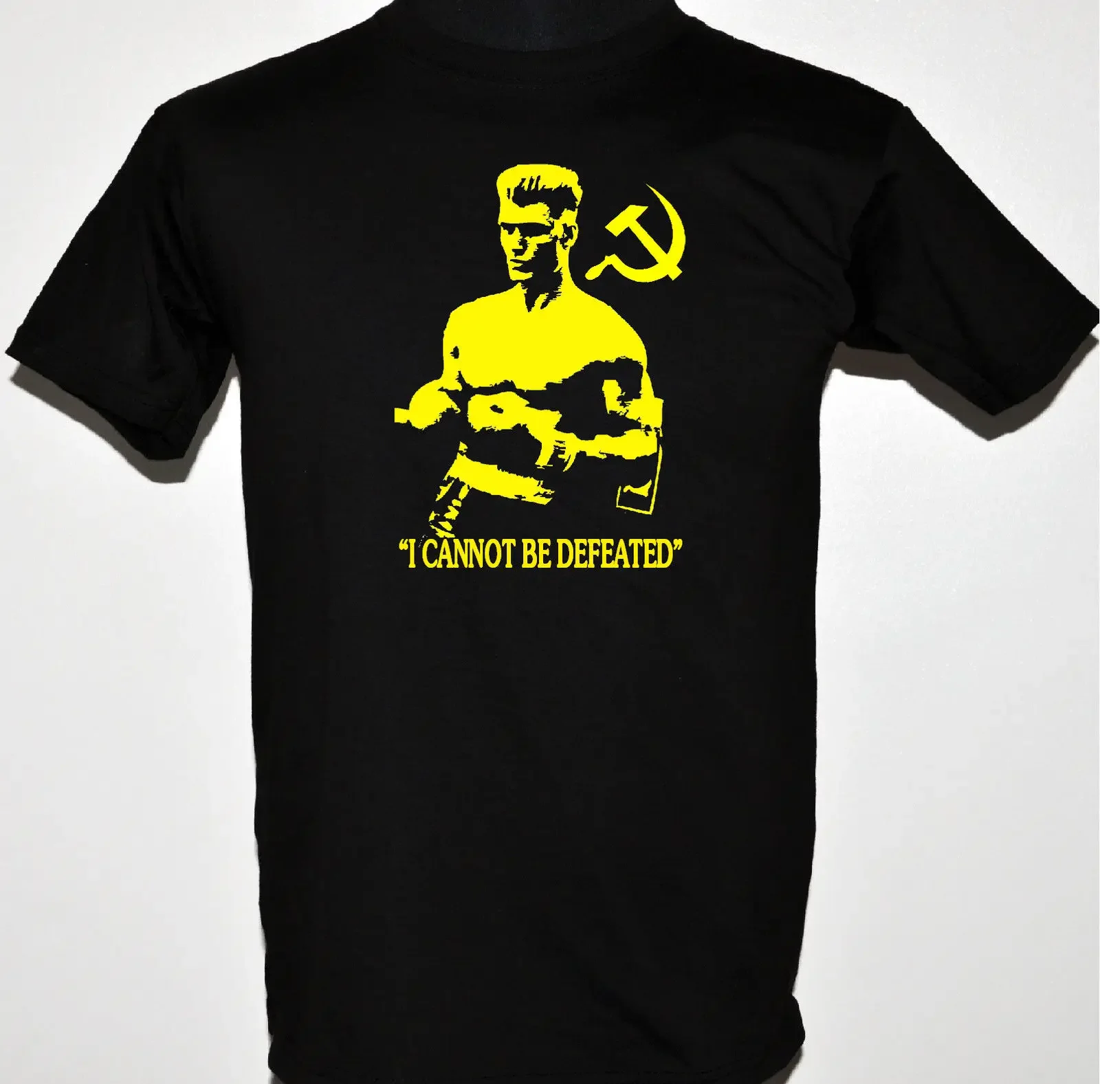 Vintage Boxer Ivan Drago Homage T-Shirt 100% Cotton O-Neck Summer Short Sleeve Casual Mens T-shirt Size S-3XL