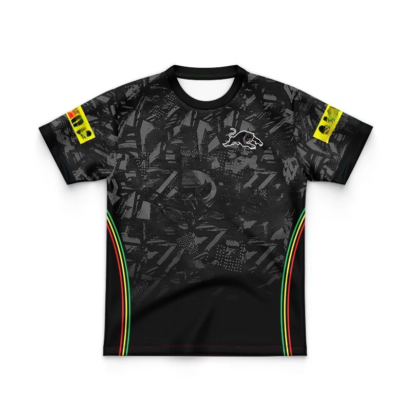 Penrith Panthers 2024 Rugby-Children's Rugby Short Sleeves-Home and Away/Legion/-High Quality Rugby Shirt- Classic/Commemorative