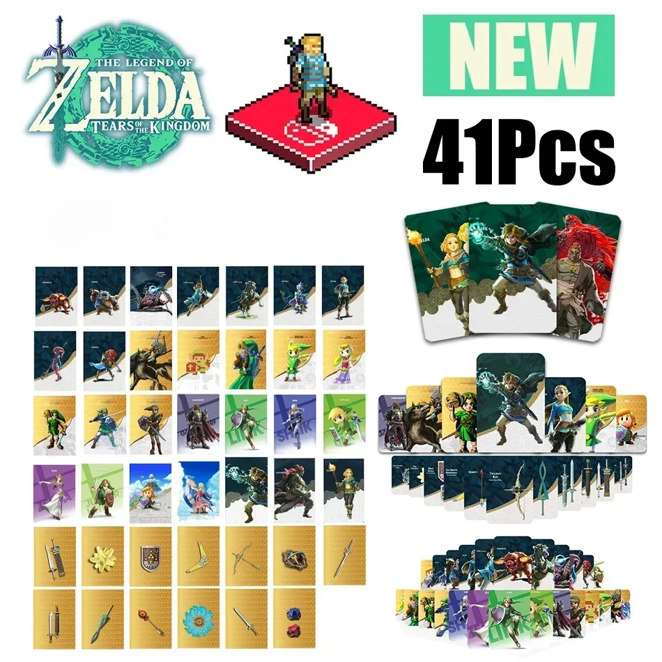 

New splatoon Zelda Amiibo Card Apply to the Legend of Zelda: Tears of the Kingdo and Breath of the Wild Latest Paragliding NFC