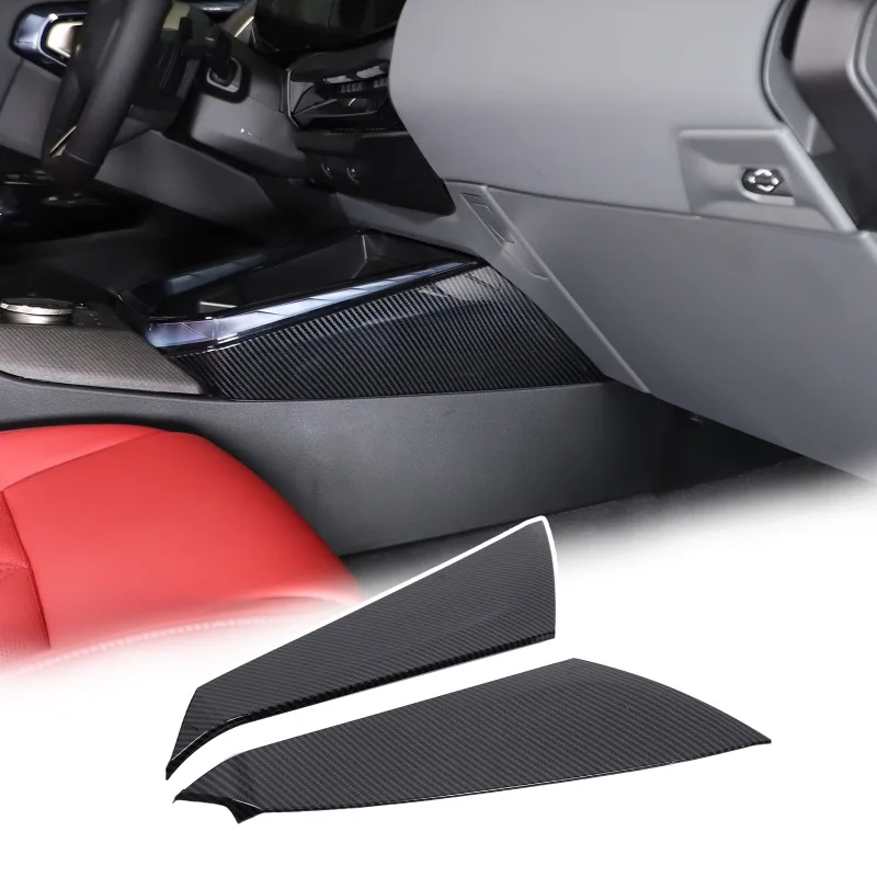 Für BMW X3 G45 2025 2026 ABS Carbon Faser Auto Center Konsole Getriebe Shift Seite Panel Abdeckung Trim Streifen Innen zubehör