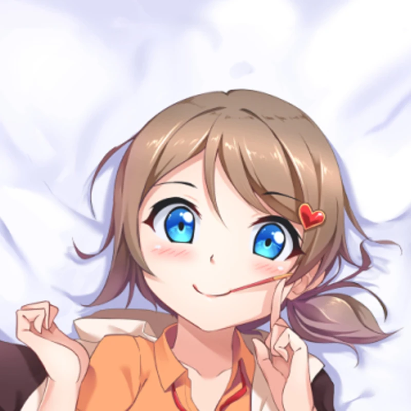 

Dakimakura Anime Pillow Cover You Watanabe Double Sided Print 2Way Cushion Cover Xmas Gifts