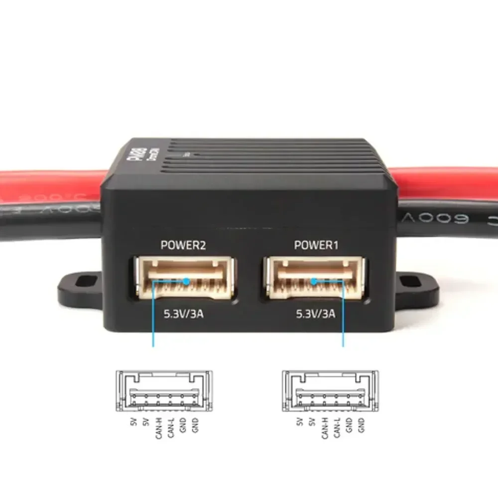 Módulo de Potência DP Holybro DroneCAN PM08-CAN 14S 200A Suporta 2-14S e Controle de 200A para Modelo RC/Avião/Quadcopter