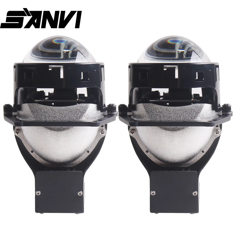 

SANVI Car 3 inch 12V 62W 10260LM 5500K A9 Bi Led Projector Lens Headlight Auto High Low Beam LED Headlight Lenses Lamps Car