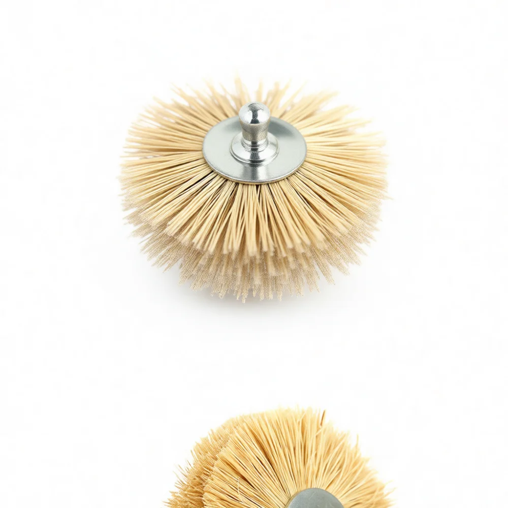 80mm Abrasive Nylon Stainless Steel Wire Grinding Head For Metal Wood Furniture Surface Deburring Finishing Brush