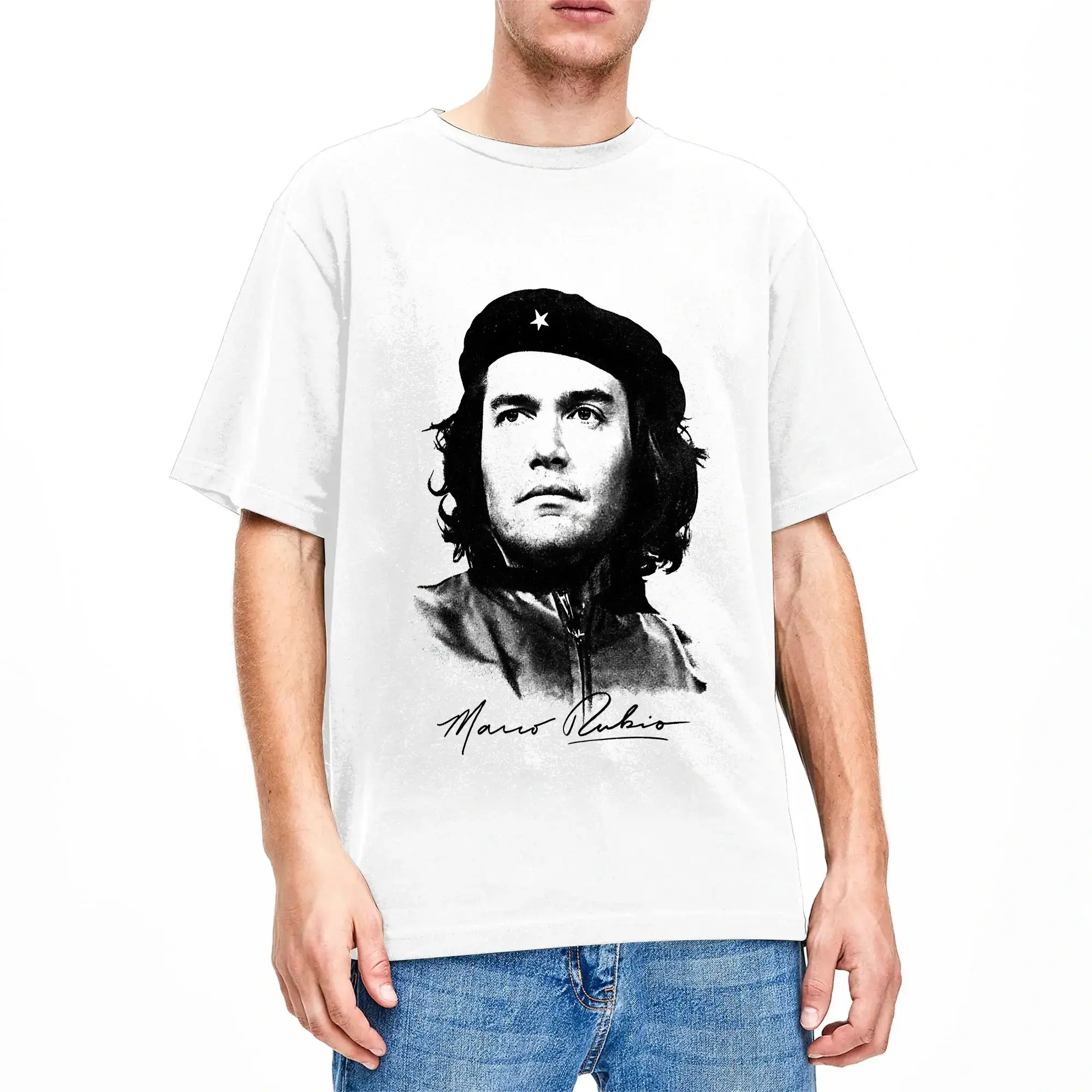Men Women's T-Shirt Marco Rubio  T-Shirts Harajuku Che Guevara Summer Tee Shirt Y2K Funny Pure Cotton Tops Birthday Present