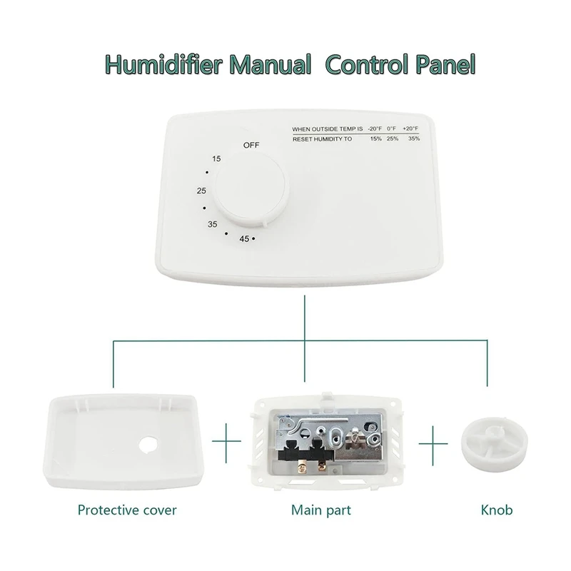 

Humidifier 4655 Digital Control Humidistat Control Switch for Whole-House Duct or Wall Mounted Humidifier