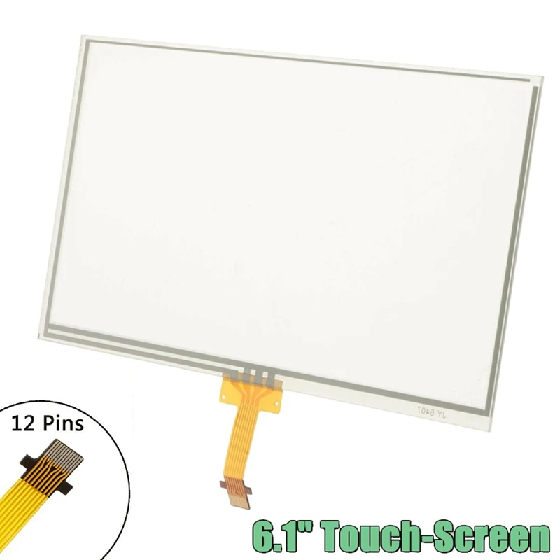 1 PCS Touch Screen Glass Digitizer DVD Audio Navigation LCD Screen 6.1In 12Pin For 2014-2016 Toyota Corolla RAV4 Prius C Camry