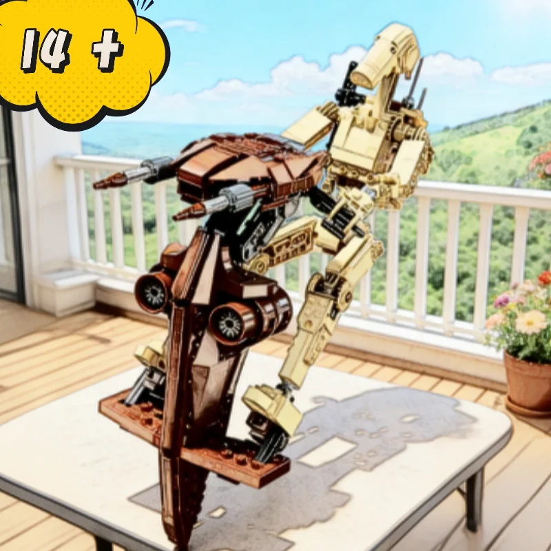 In Stock Fit Battle Droid Robot Alien Model Bricks Assemble Building Blocks Toys For Kids Creative Christmas Birthday Gifts