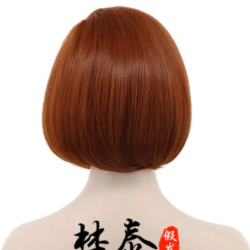 Iniemamocni Helen Parr Elastigirl peruka z krótkim bobem peruki do cosplay dla kobiet + czapka z peruką