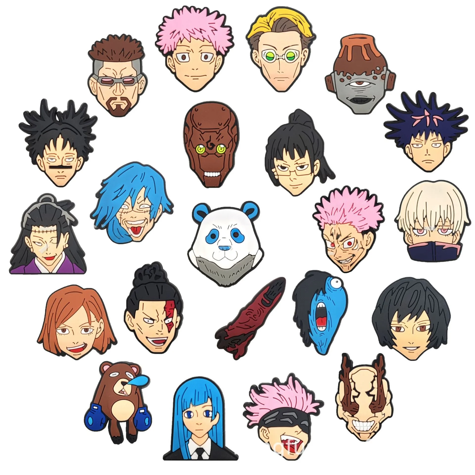 Cartoon Warrior Shoe Charms Soft PVC Shoe Decorations For Crocs Slippers DIY Japanese Anime Character Ornaments Accessories