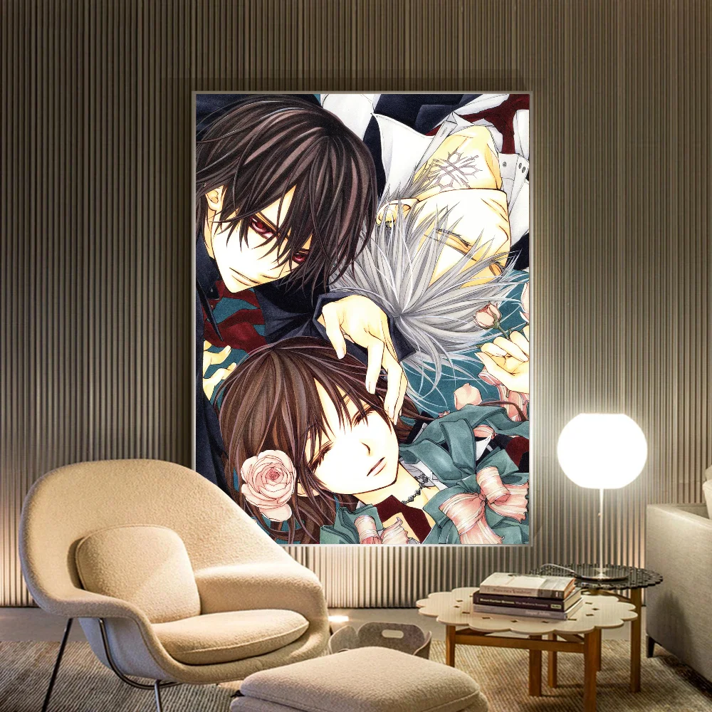 ملصقات أنمي فارس مصاص دماء ، ديكور غرفة كاواي ، ملصق ورقي لاصق مقاوم للماء ، بار مقهى #4