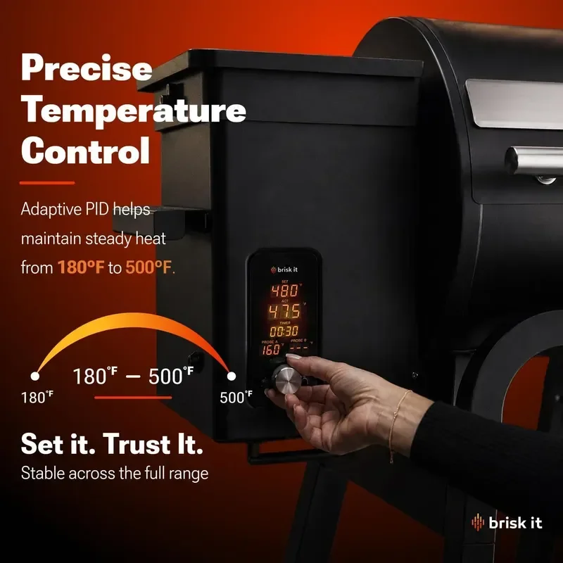 450 Wood Pellet Grill Smoker 450 Sq In WiFi and AI