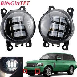 2 Pieces Car Lens LED Fog Lights DRL Daytime Runinng Light Lamp For Land Rover Range Discovery Rover III L322 2010 2011 2012