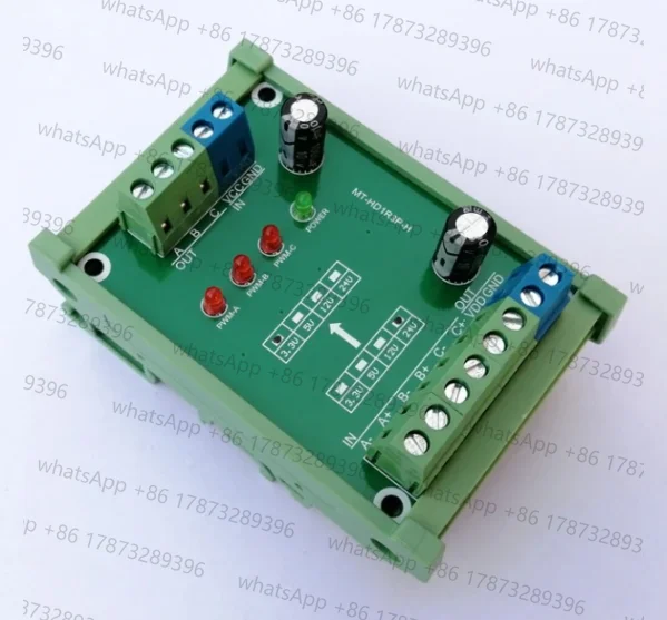 2, 3, and 4-channel Differential to Single-Ended Encoder Signal Converter, TTL to HTL, 5V to 24V