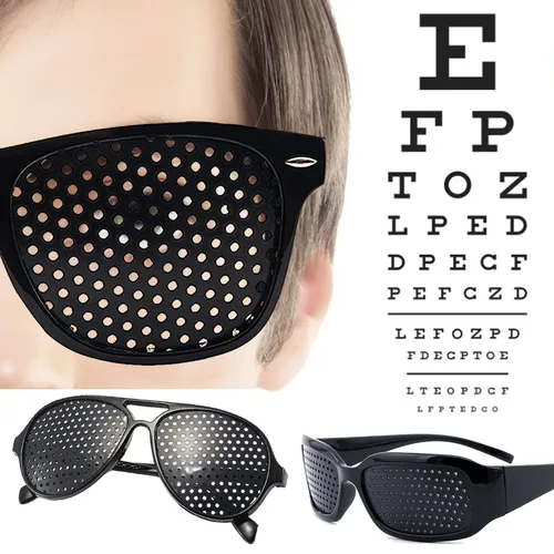 Gafas de astigmatismo antimiopía para hombres y mujeres, corrección de la visión, fatiga, agujero de pasador, agujeros, mejora de la vista Natural