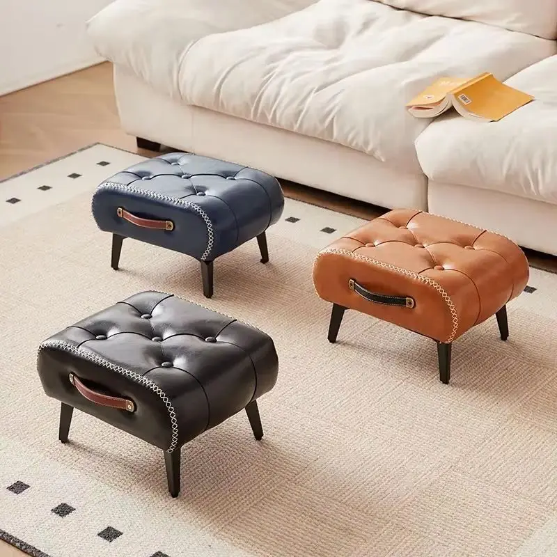 

Низкий табурет в скандинавском стиле, прикроватная тумбочка для смены обуви, османская мебель для гостиной, простой модный светильник для крыльца, роскошный декор для спальни