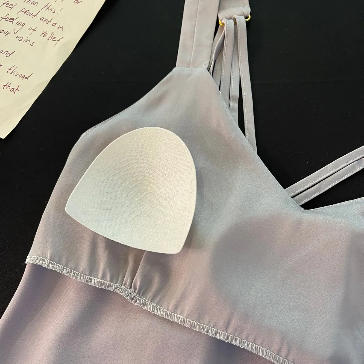 Lencería Sexy de Seda Fría para Mujer, Estilo 2025, con Relleno en el Pecho, Ropa de Dormir de Gran Tamaño, Estilo Pure Desire