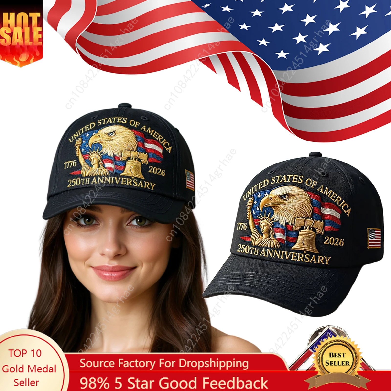 

USA Marine Corps 250th Anniversary Baseball Cap Cotton Sports Hat Retro Washed Eagle Cap for Men Women Veterans Enthusiasts