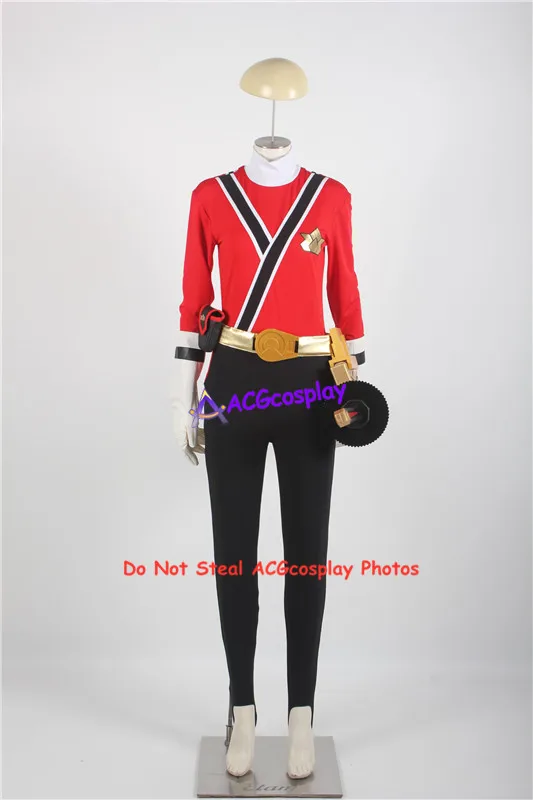 Samurai Sentai Shinkenger Shinken Red Cosplay Costume Without Blade and Blade Holder