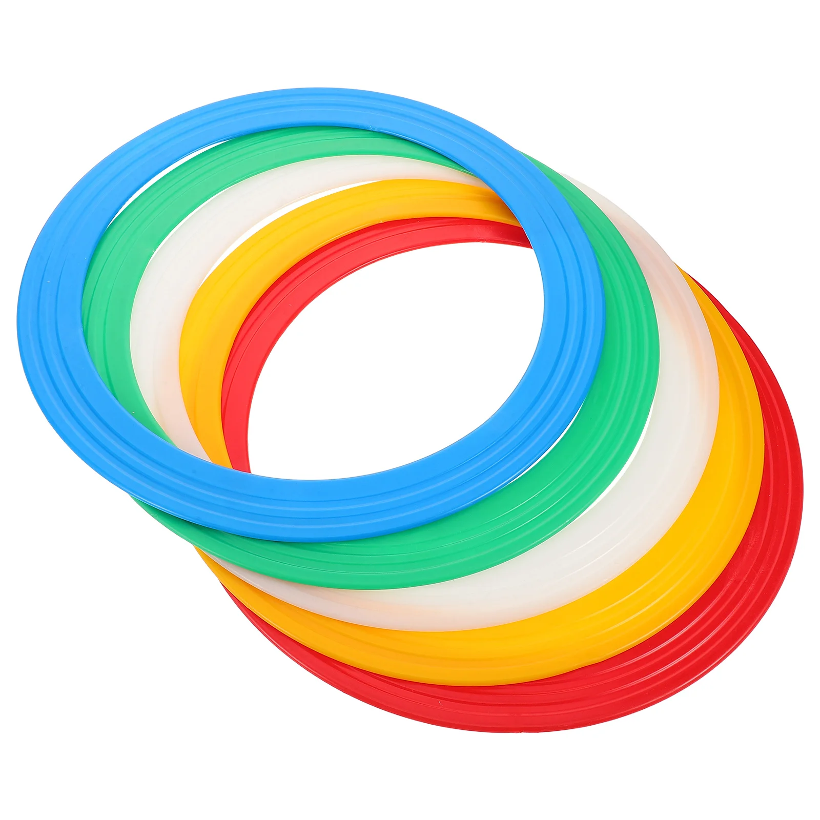 

5Pcs Juggling Rings Circus Acrobatic Hand Balancing Rings Performance Props Party Entertainment Accessories Set