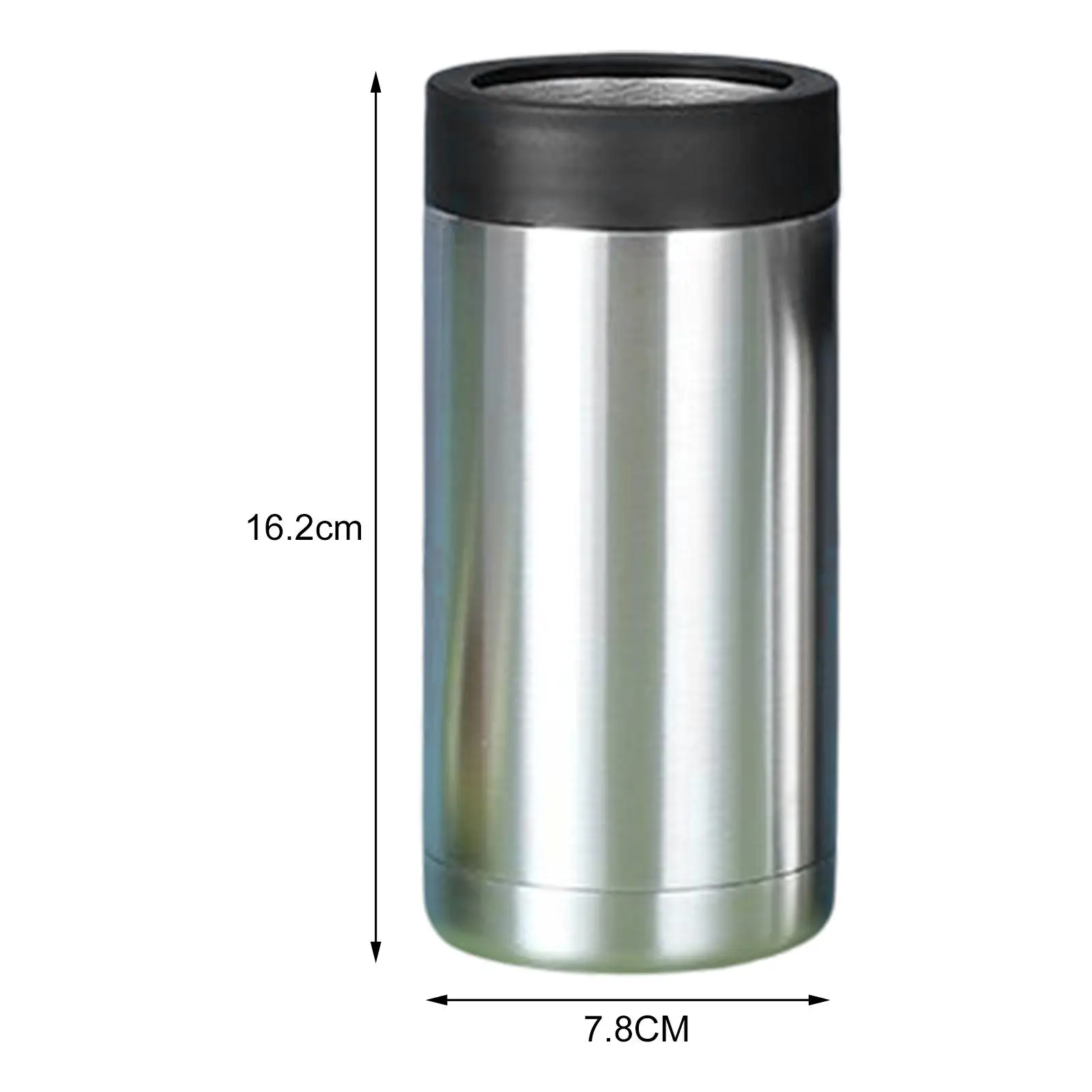 Insulated Can Cool Beverage Sleeve Double Walled Drink Holder for Outdoor