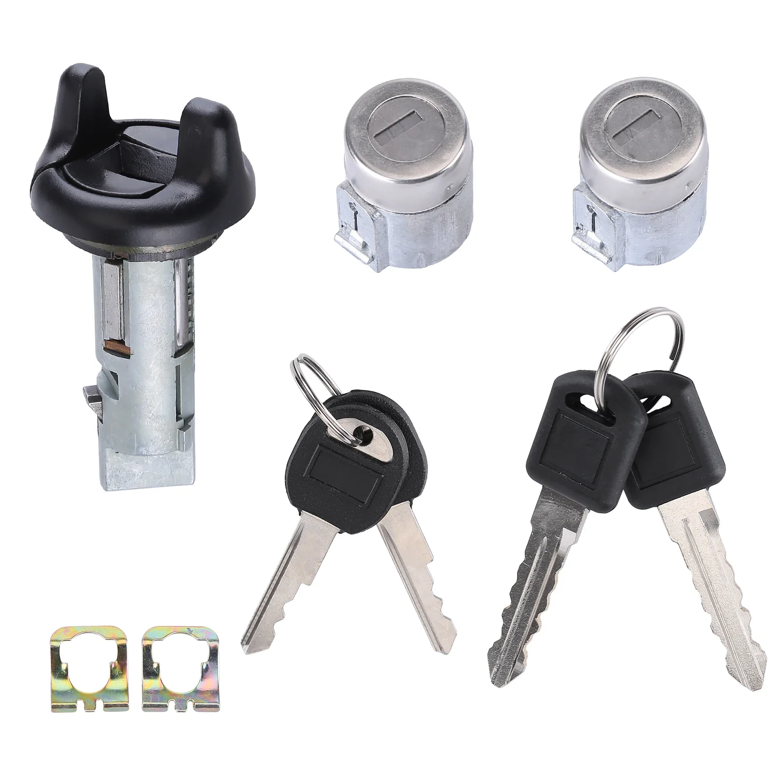 2 Kunci Kunci Pengapian Kunci Saklar Kunci Inti Perangkat Kunci Pintu untuk Model Chevrolet GMC 1995-1997 702671 2354