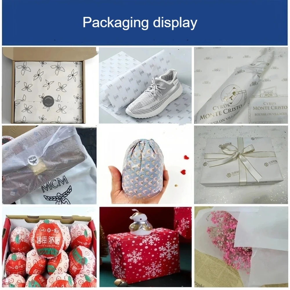 100 Sheets Custom Logo Translucent Paper - 17gsm Paper for Clothing, Soap, Jewelry, Wine, Gift Wrap - Eco & Brandable view 6