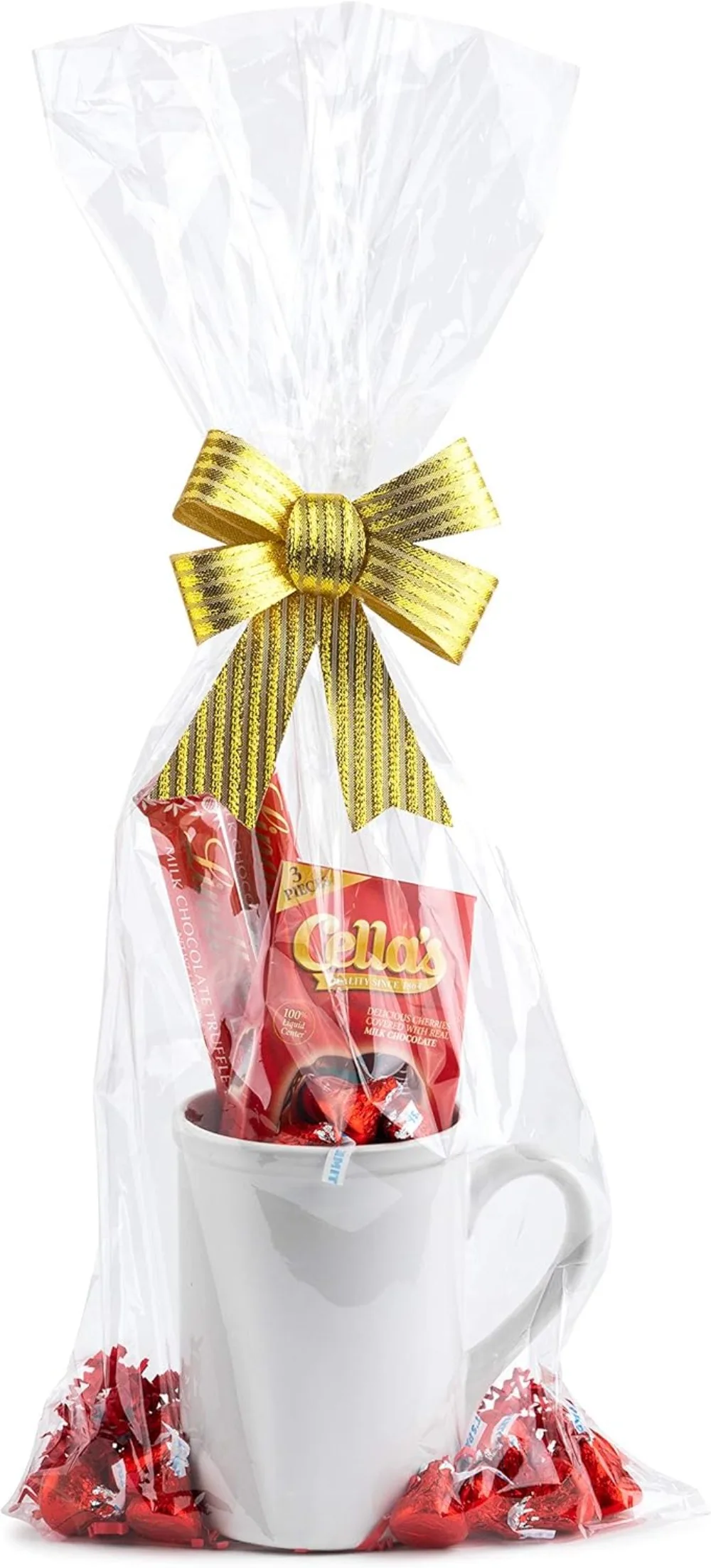 

10 Pcs 9"x20" 1.2 Mil Thick Cellophane Bags, Perfect for Wine, Baskets, Mugs, Gifts.