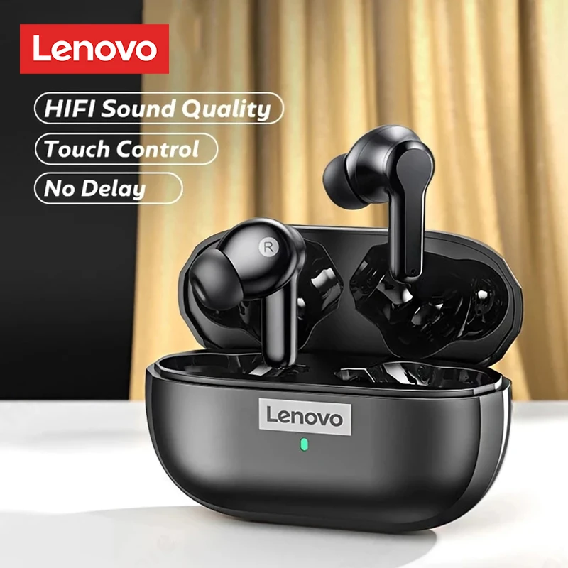 Lenovo LP1S Original Sport Earbuds TWS Bluetooth 5.0 Earphone Wireless Headphone Waterproof Headsets With Mic For Android IOS