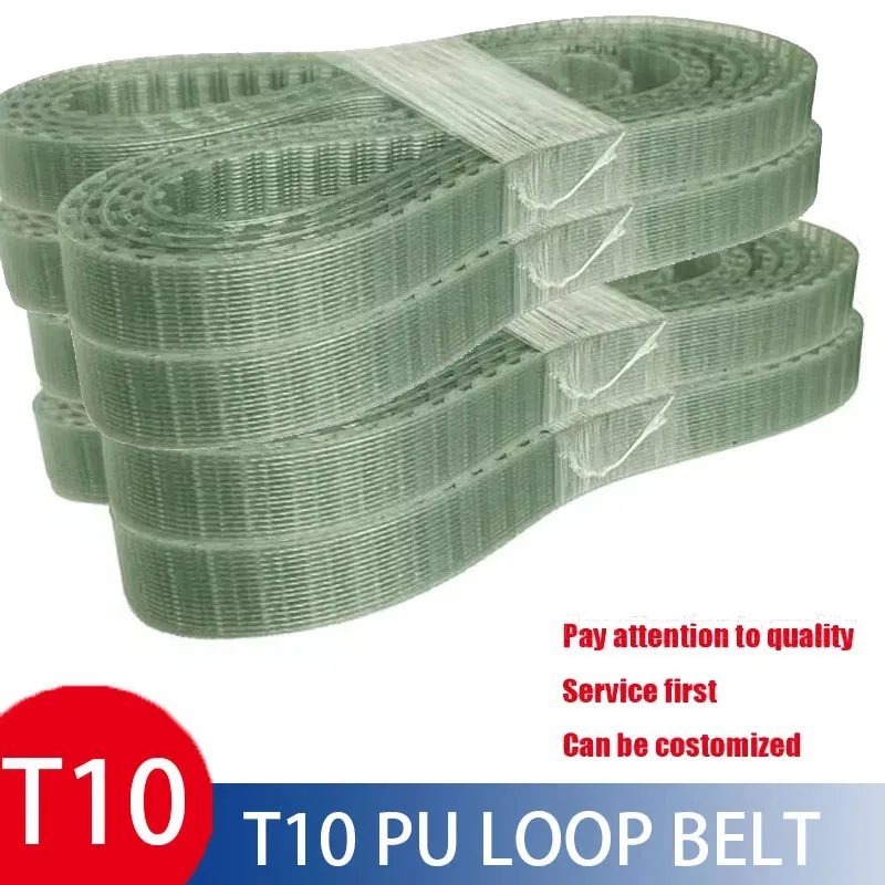 

Steel wire Closed Loop Timing Belt PU Width10/15/20mm T10-1960/2020/1780/1320/1420 Polyurethane Belts for Pulleys