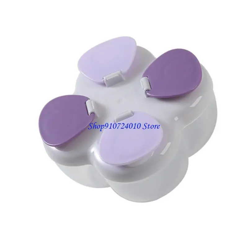 حاوية بودرة أطفال مدمجة 77HD من الفئة الغذائية PP تصميم صندوق حليب آمن للسفر