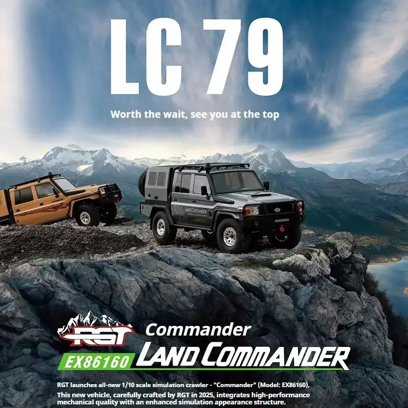 RGT EX86160 1:10 READY TO-RUN ROCK CRAWLER LC79 Commander Remote Control Climbing Vehicle Simulation Off Road RC Model Vehicle