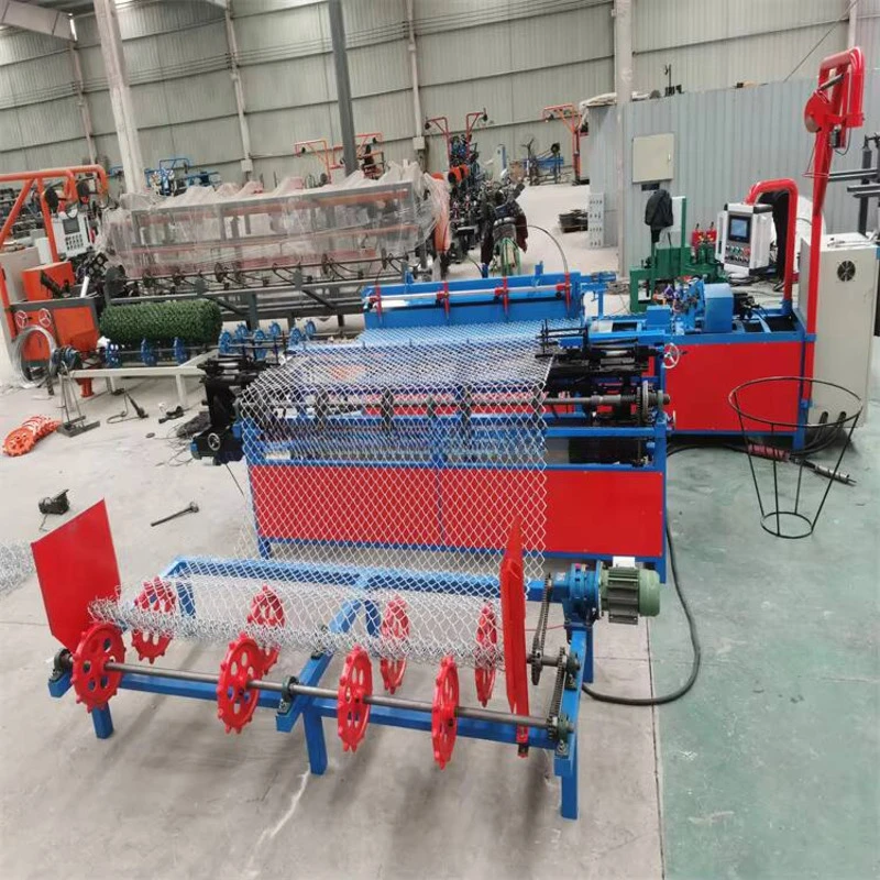 Diamond Mesh Fence Making Chain Link Weaving Wire Knitting Machine For Sale