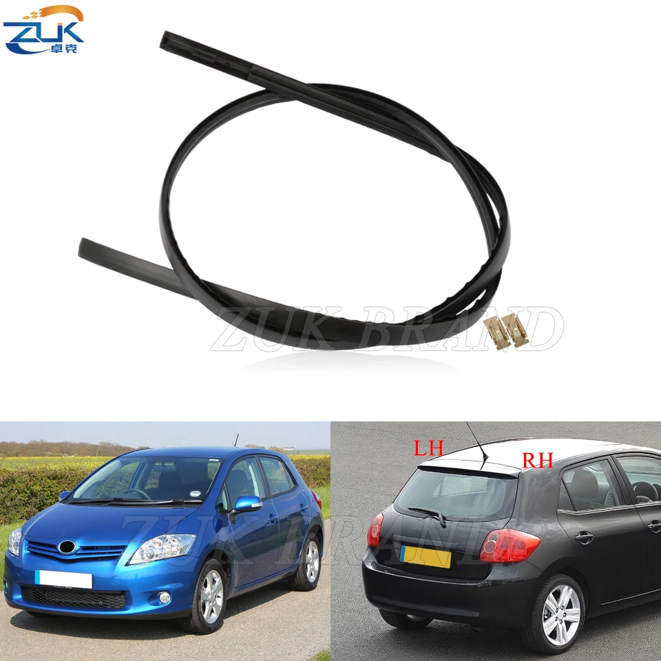 ZUK Car Roof Drip Finish Moulding Top Rubber Seal Strips For TOYOTA AURIS Hatchback E15 2007-2013 With Free Clips