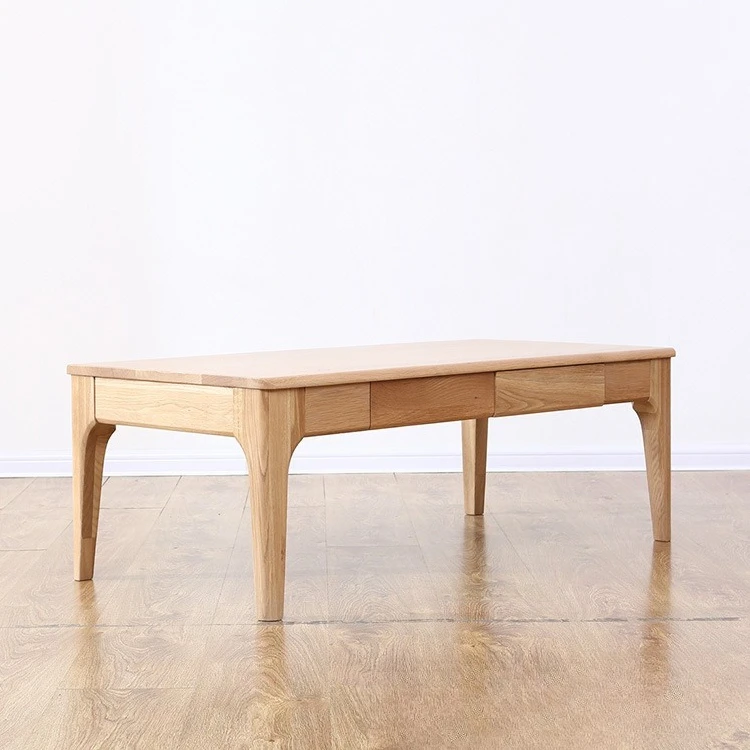 Large storage four drawers solid wood coffee table coffee table simple living room furniture tea table