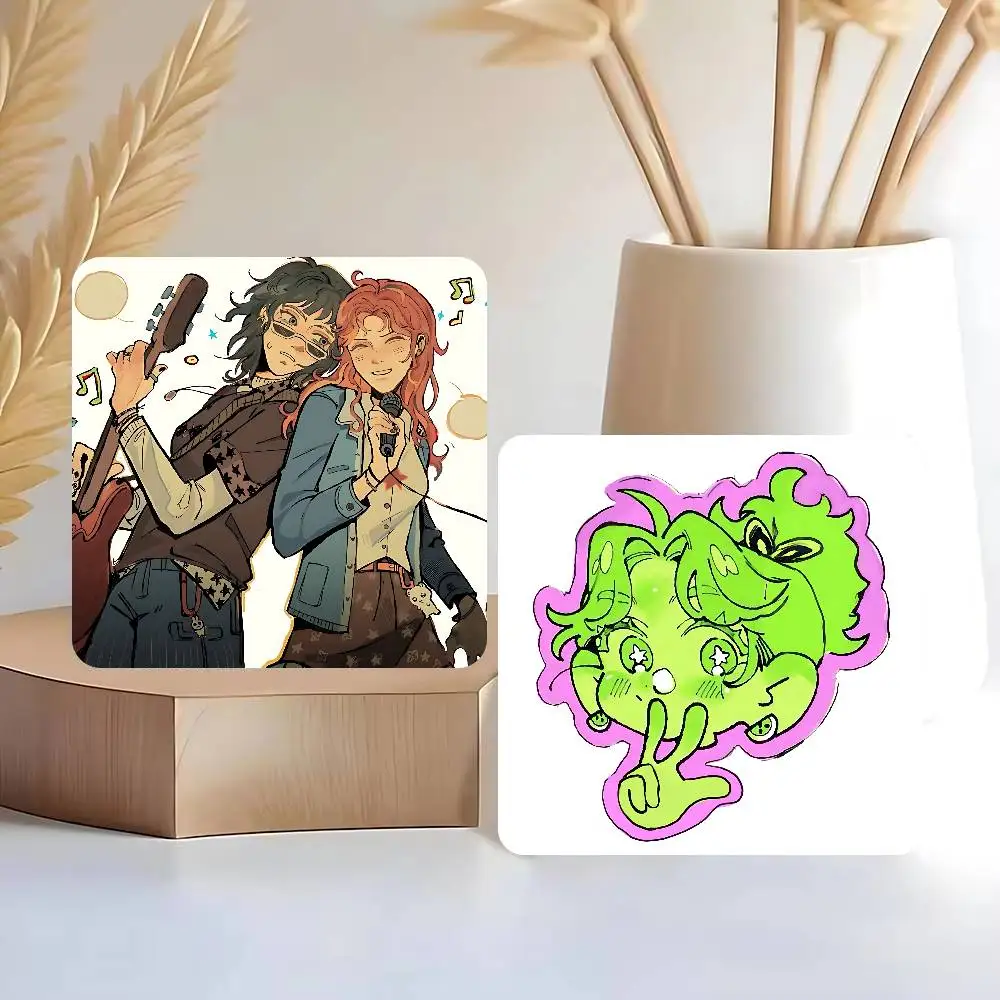 FOR Green Yuri KiniOto Square Fridge Magnet Print Refrigerator Magnet Soft PVC Magnetic Sticker Kitchen Home Decor Souvenir