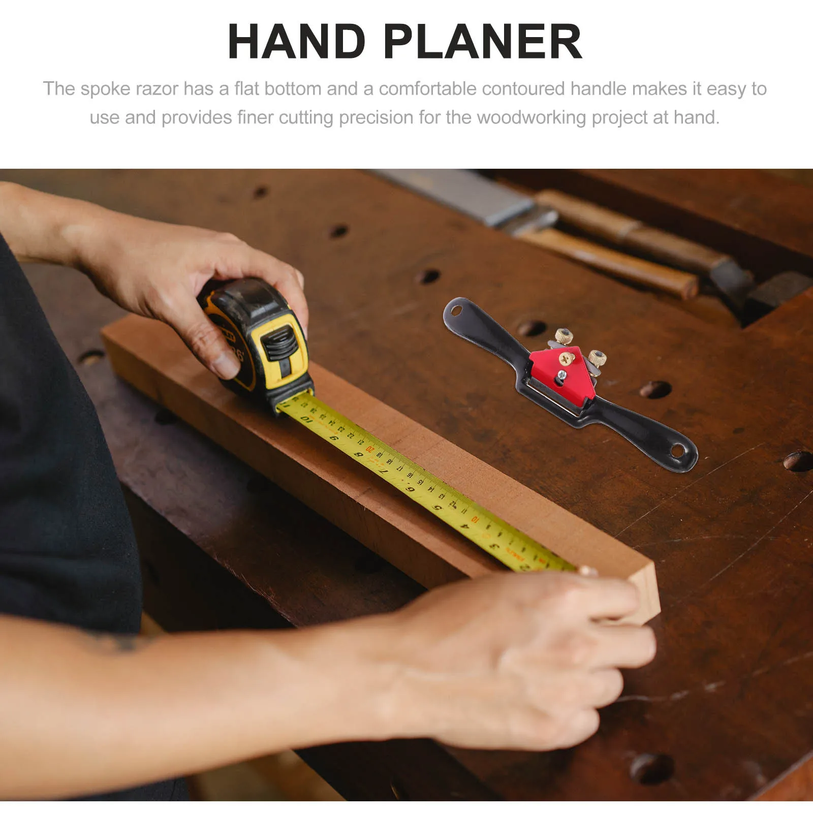 

1 Set Wood Planer Spokeshave Tool Size S Adjustable Double-Screw For Curved Woodworking Hardwood Shaping Hand Plane Wood Working