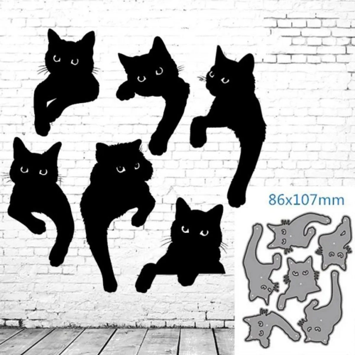 Cat Head Eyes Metal Cut Dies Stencils for Scrapbooking Stamp/Photo Album Decorative Embossing DIY Paper Cards